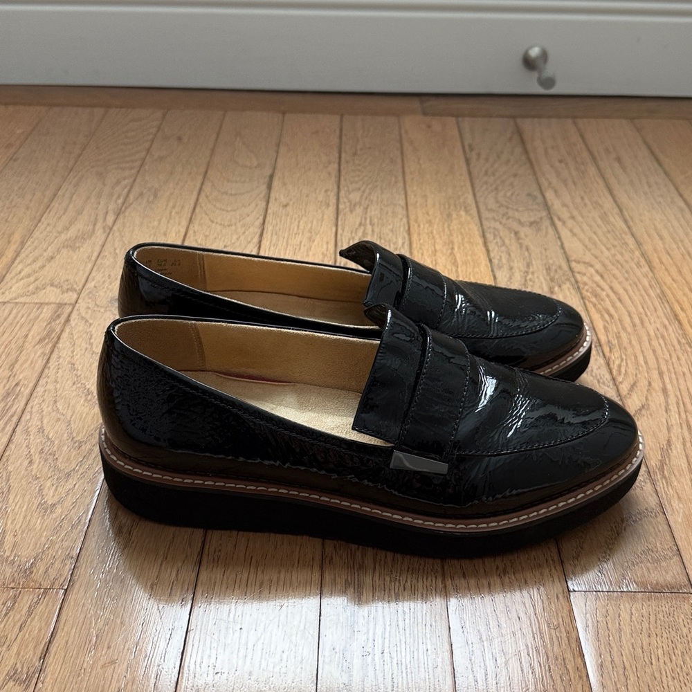 Naturalizer Adiline Platform Loafer Patent Leather Black Size 8.5 - Picture 3 of 7